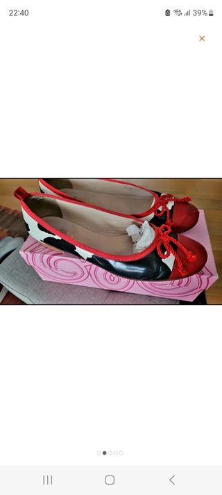 Ballerine glitter pink zebrate