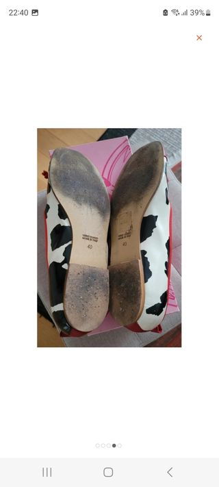 Ballerine glitter pink zebrate