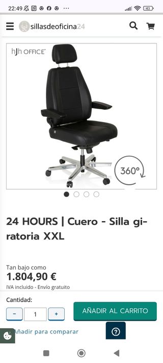 Silla ergonómica HJH XXL