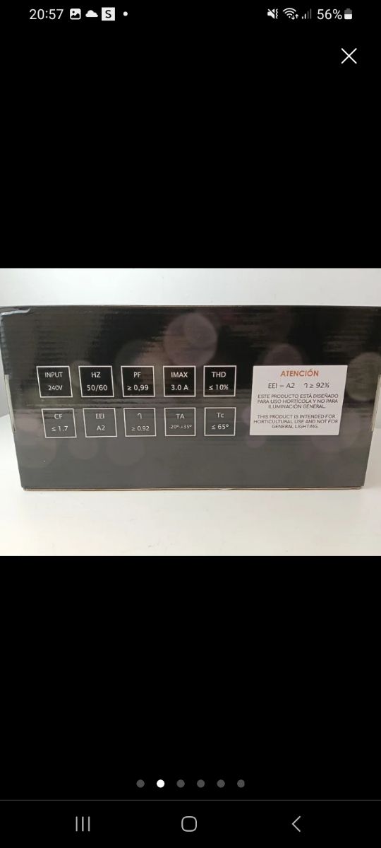 BALASTRO ELECTRÓNICO LUMII BLACK