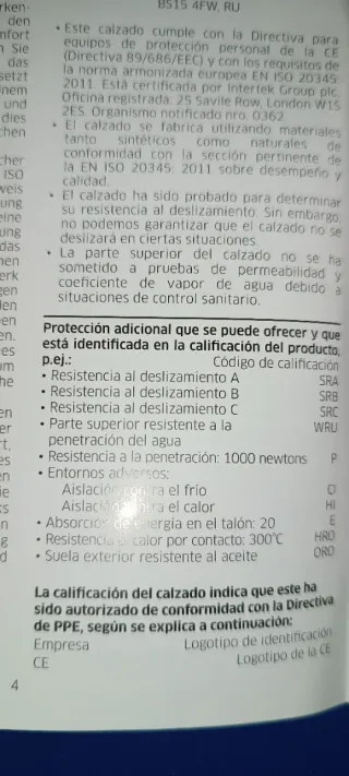 Zuecos seguridad