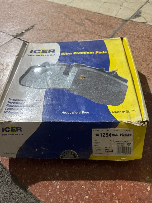 Pastillas de freno icer 151254066