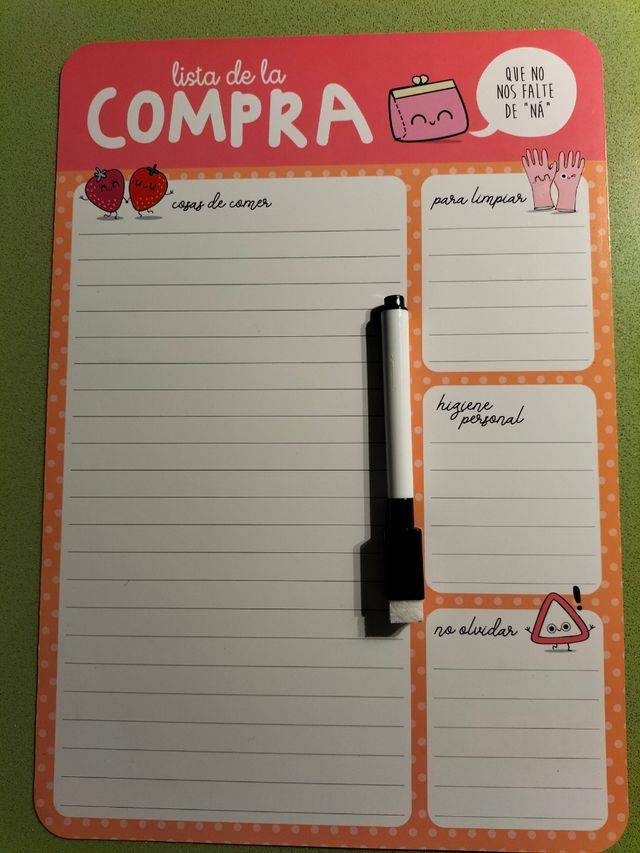 *Planificador nevera