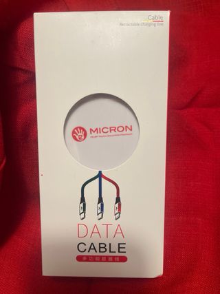 Cable de carga retráctil lote 2 unidades