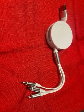 Cable de carga retráctil lote 2 unidades