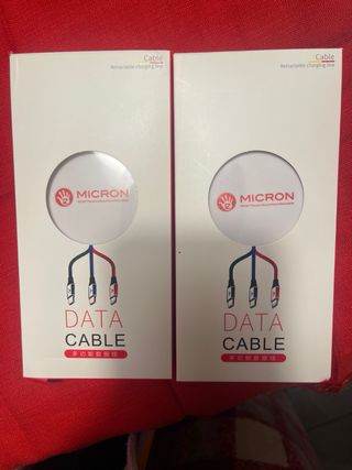 Cable de carga retráctil lote 2 unidades