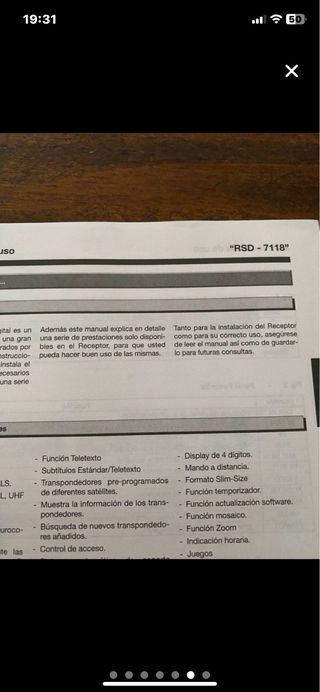 x Receptor satelite digital RSD71178 TELEVES