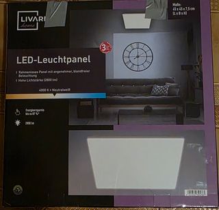 Panel de luz LDE sin marco