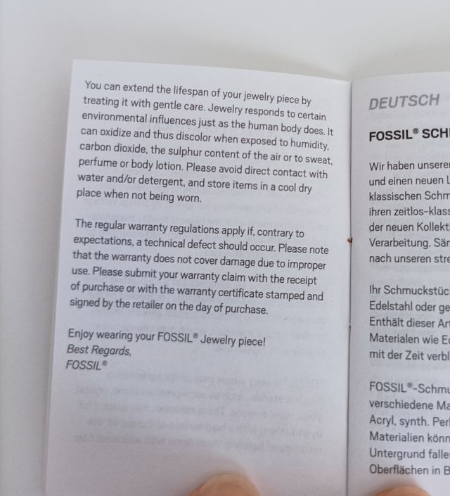 Bracciale Fossil in acciaio e cuoio