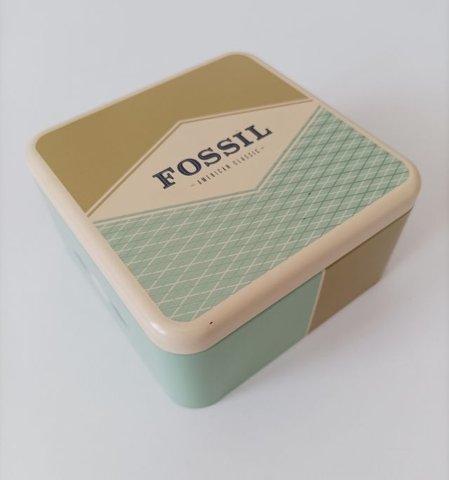 Bracciale Fossil in acciaio e cuoio