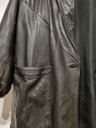 Cazadora piel vintage yves saint laurent