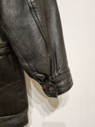 Cazadora piel vintage yves saint laurent