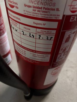 Extintor de incendios 3x