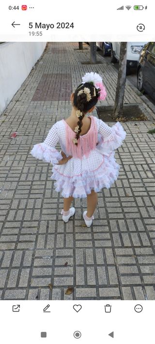 Traje de flamenca niña