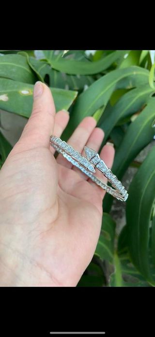 Pulsera serpiente oro | ojos verdes