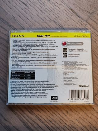 DVD vuoto Sony registrabile