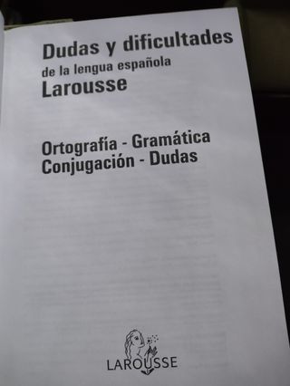 Dudas o dificultades lengua española
