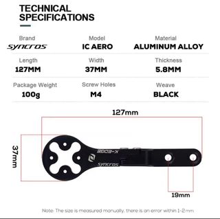Syncros IC Creston Aero supporto Computer Garmin