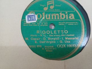 10 dischi 78 giri x grammofono titoli da foto