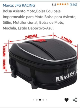 Bolsas asiento moto