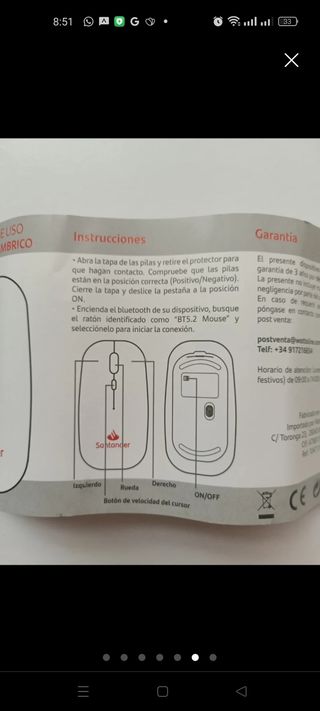 Ratón inalámbrico NUEVO 