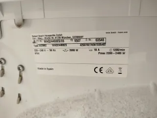 Placa lavadora Bosch seríe 6