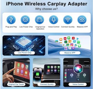 Adaptador CarPlay inalambrico para Iphone