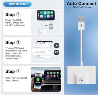 Adaptador CarPlay inalambrico para Iphone