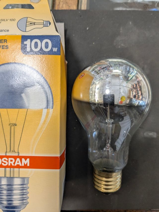 LAMPADINA OSRAM CUPOLA ARGENTO SPECCHIO
