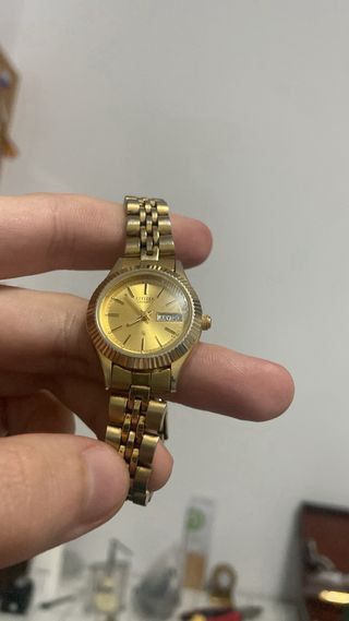 Reloj Citizen Mujer chapado en oro