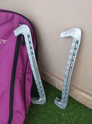 Patines sobre hielo +mochila