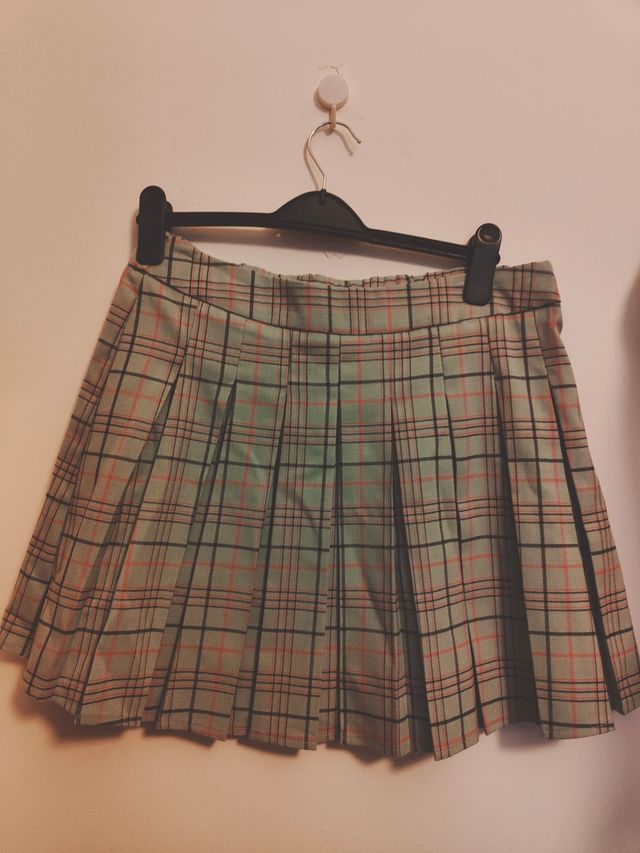 Minifalda tablas a cuadros colegial