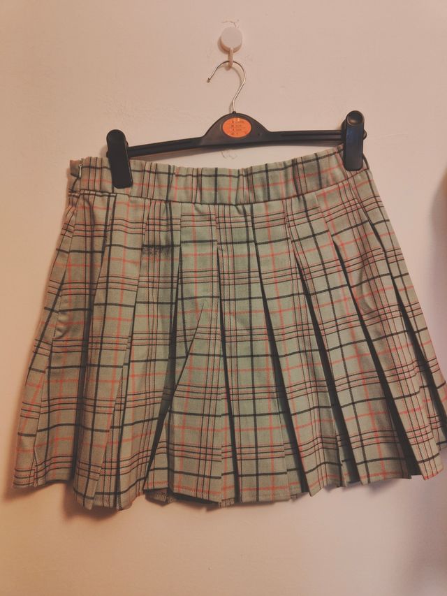 Minifalda tablas a cuadros colegial
