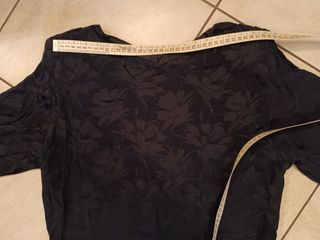 Abito nero in Seta jacquard. Vintage 90s
