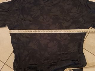 Abito nero in Seta jacquard. Vintage 90s