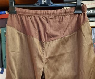 Pantaloni marroni premaman 97%cotone XL