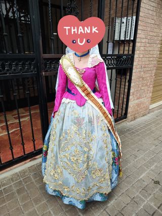 Traje fallera niña de 9 a 12 años