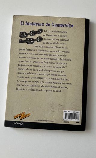 El fantasma de Canterville ANAYA Oscar Wilde