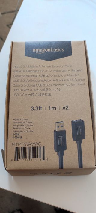 Cable alargador USB 3.0 Macho-Hembra