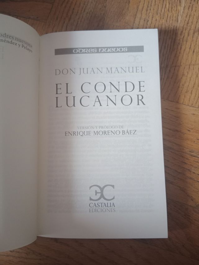 El conde Lucanor (Odres Nuevos) (Spanish Edition)