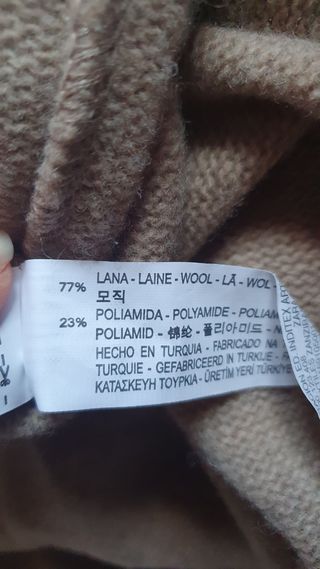 Abrigo con lana Zara