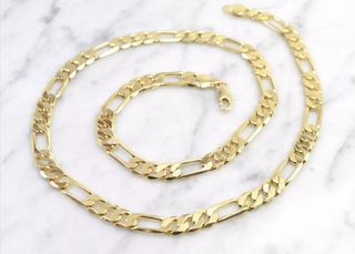 Cadena laminada en oro de 18k 