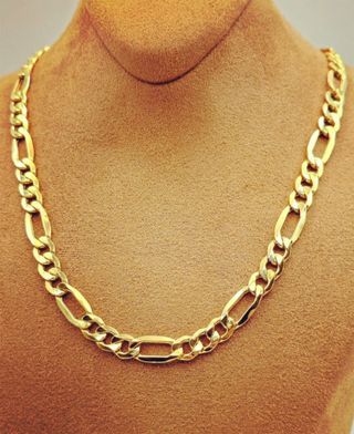 Cadena laminada en oro de 18k 