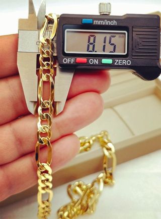 Cadena laminada en oro de 18k 
