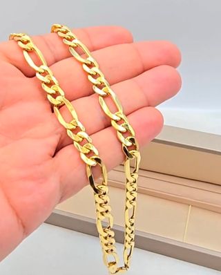 Cadena laminada en oro de 18k 