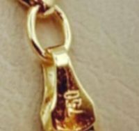 Cadena laminada en oro de 18k