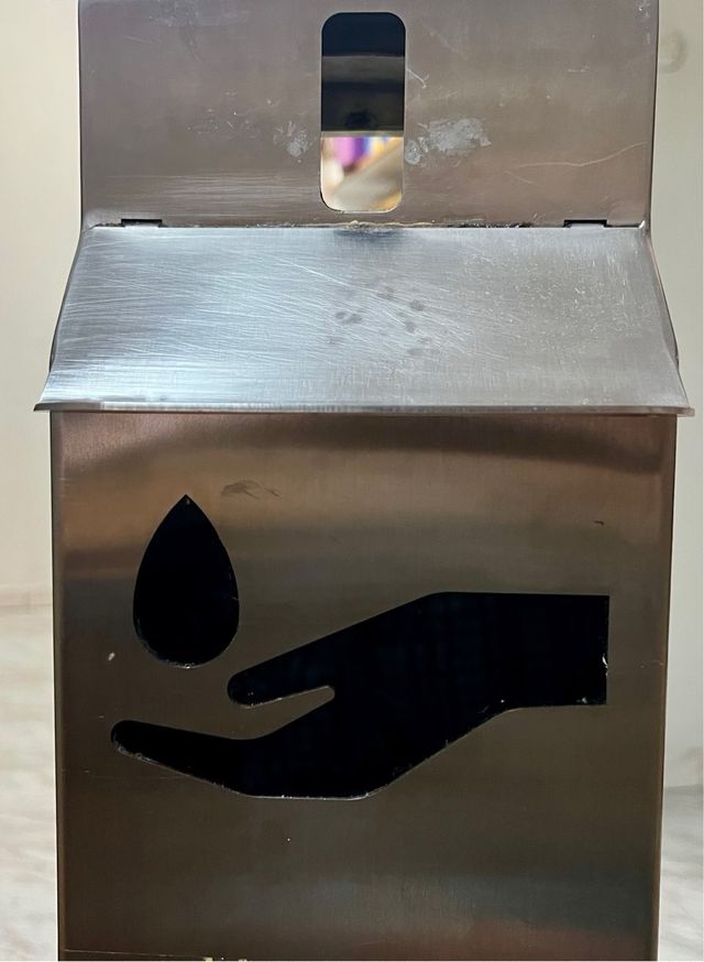 Soporte inox dispensa gel regalo 5L hidroalcohol