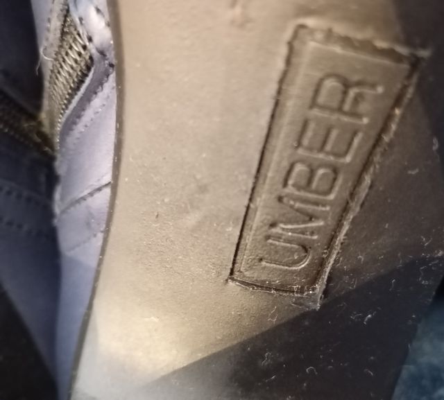 Botas Umber de piel. Talla 40. Azules