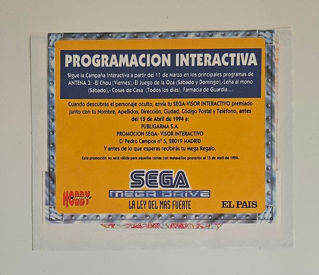 Visor interactivo SEGA