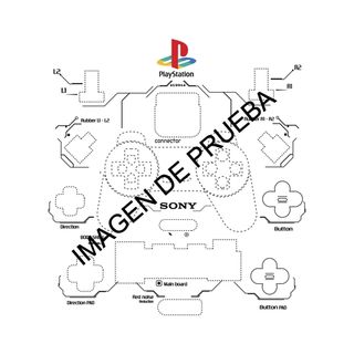 Pack Láminas Despiece Mando PlayStation 1 2 y 4